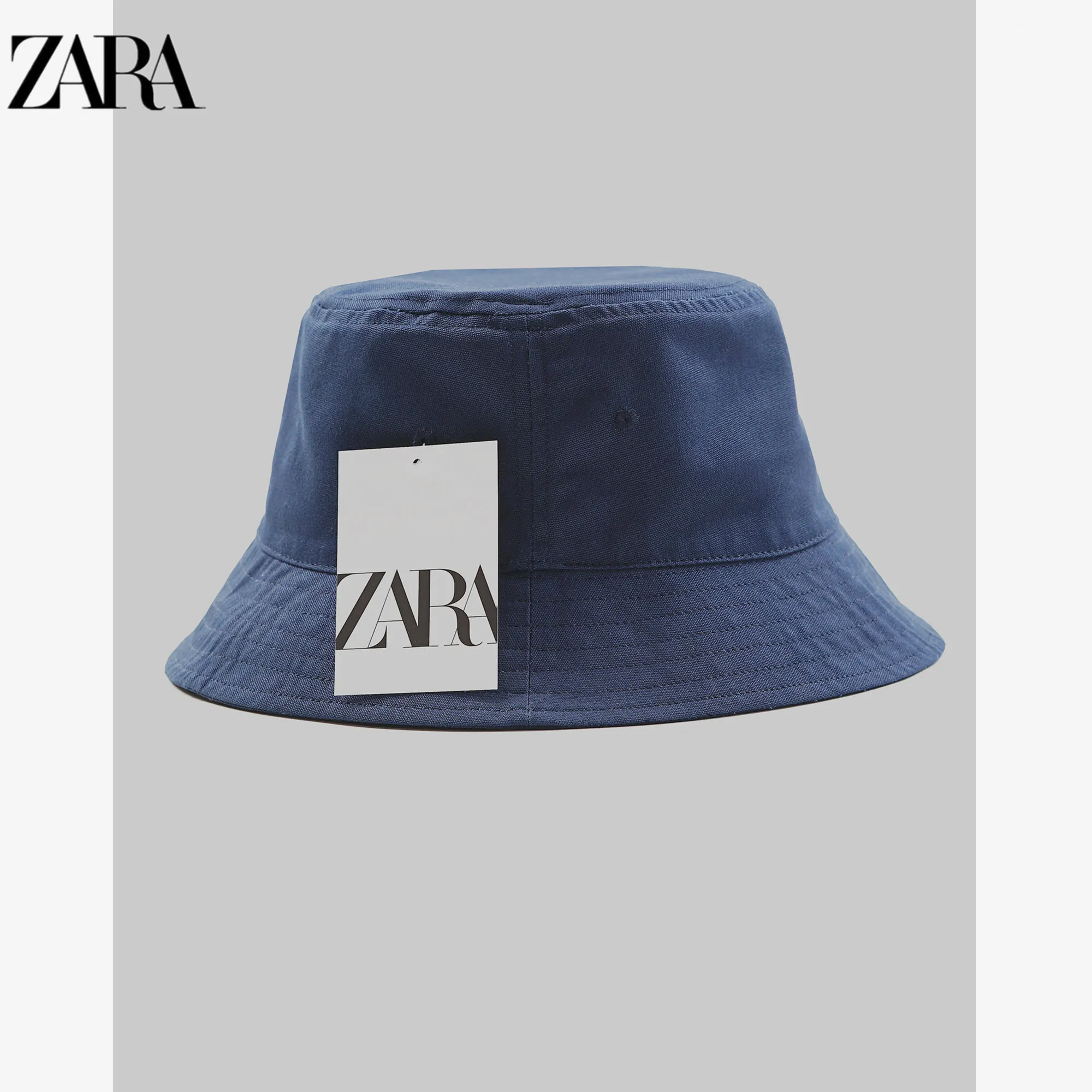 

Za fisherman hat Japanese casual cotton sun hat for men and women Korean version of pure color wild sunscreen basin hat summer
