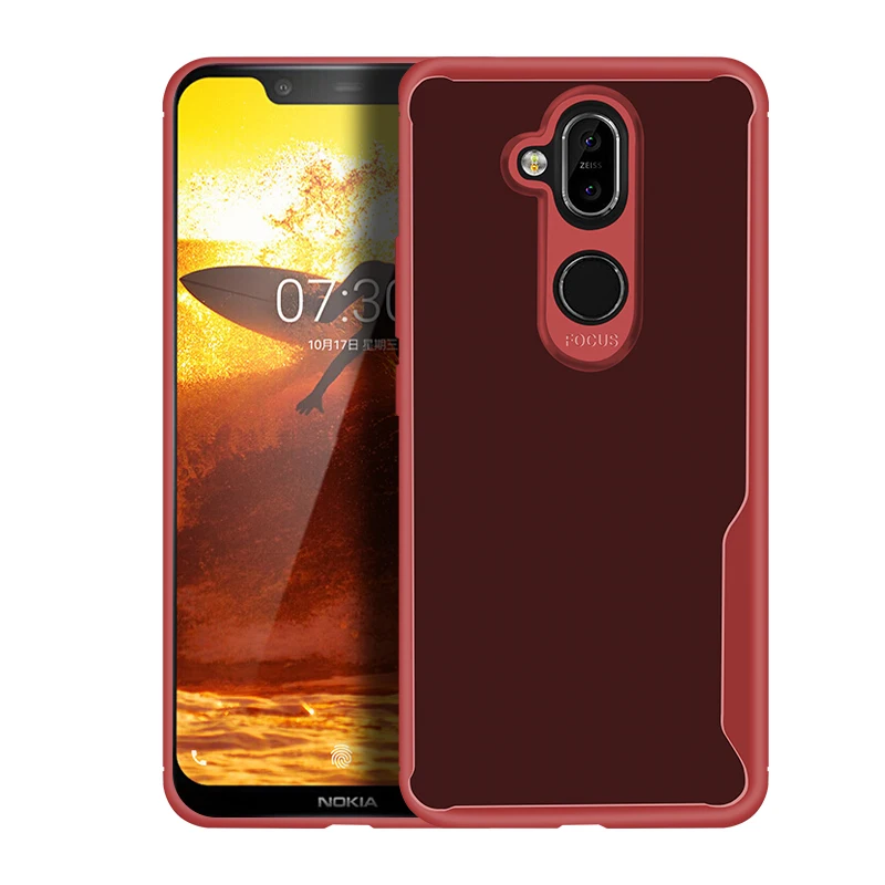 Роскошный противоударный бампер для NOKIA X7 прозрачные деловые Чехлы 8 X3 3 1 Plus 7
