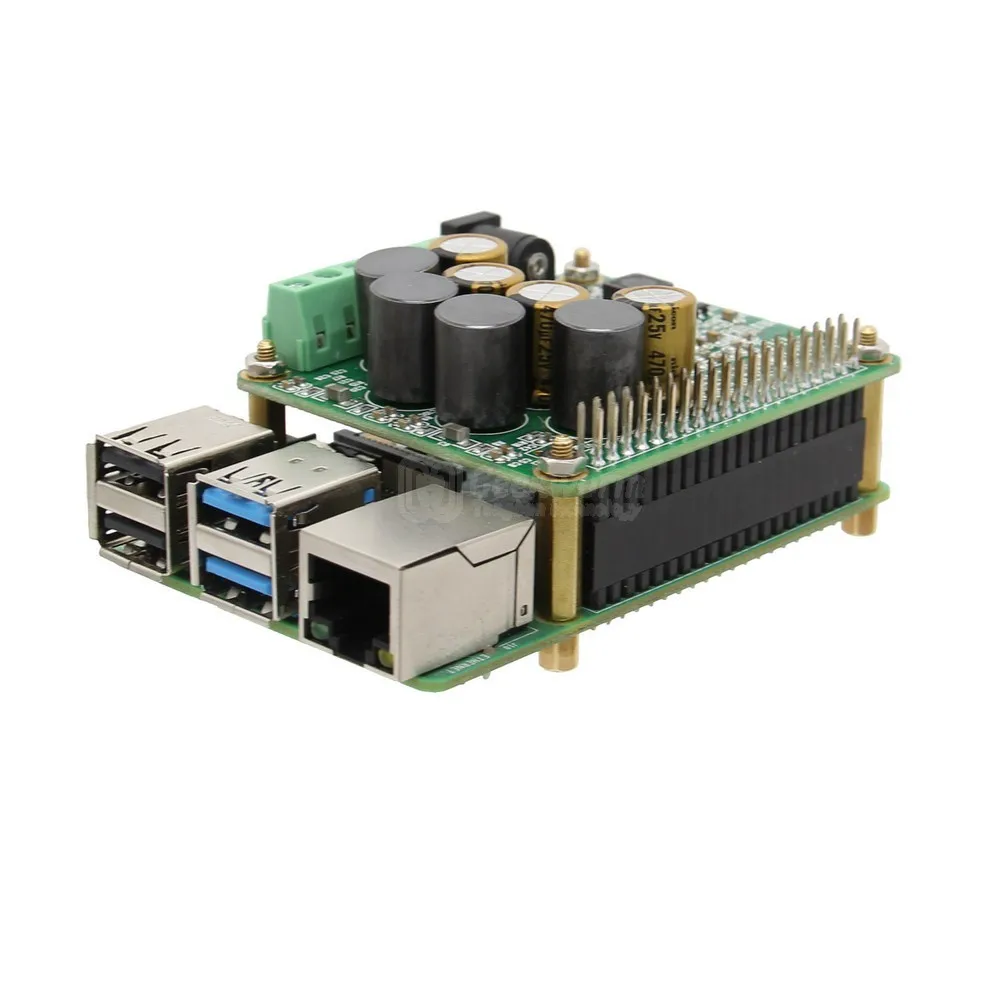 Усилитель Raspberry Pi 4 плата расширения HIFI AMP аудио карта + акриловый чехол только для