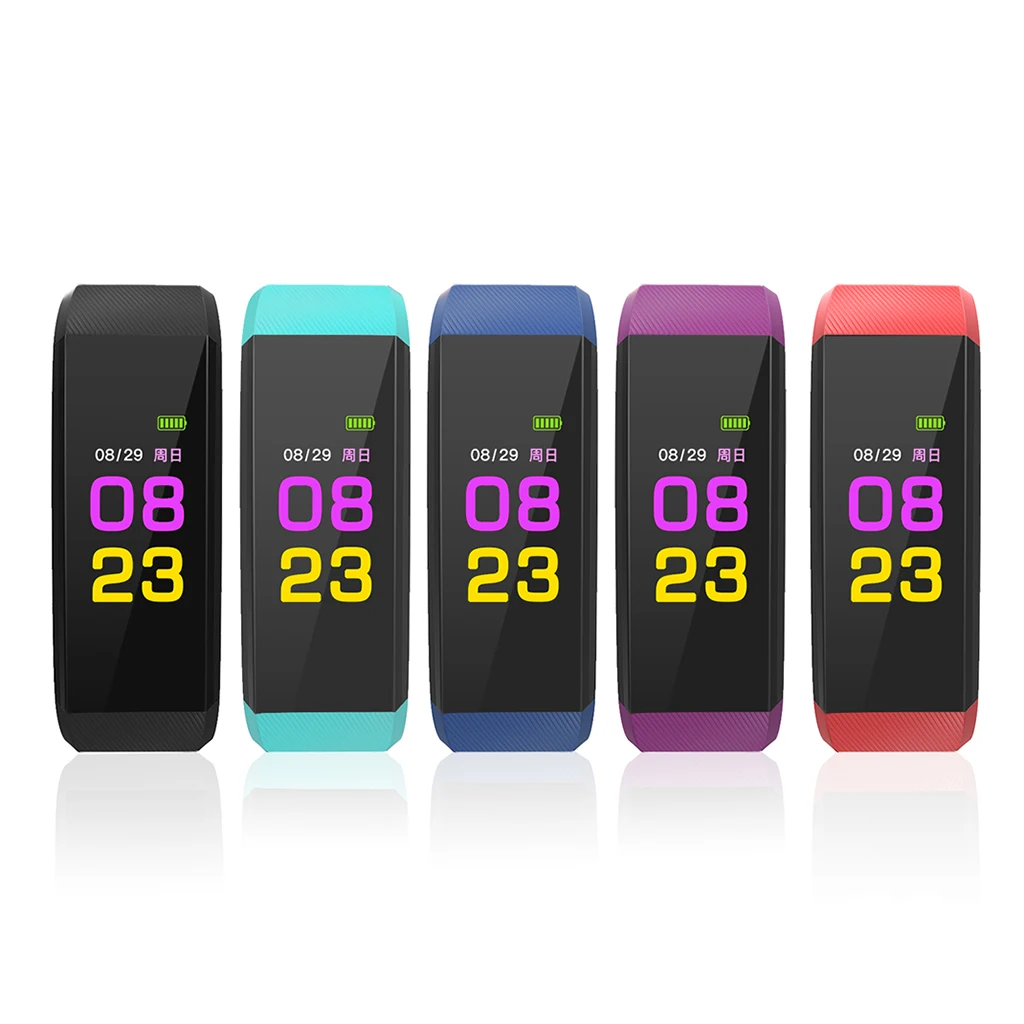 

Смарт-часы 115 Plus, фитнес-трекер активности с монитором сердечного ритма, водонепроницаемый смарт-браслет IP67 с счетчиком шагов