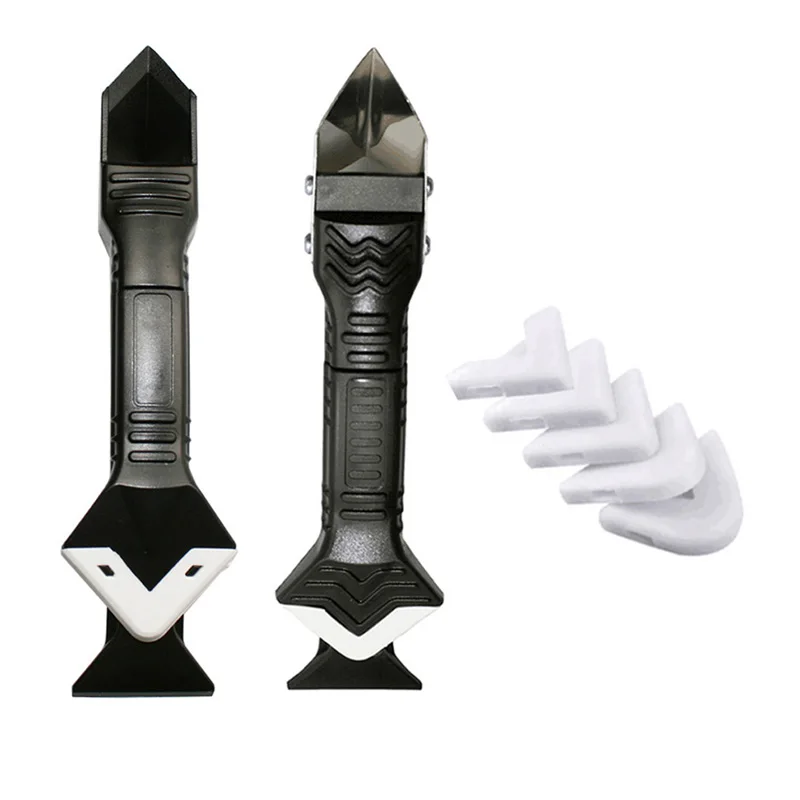 3 в 1 Стекло клей угол скребок для удаления герметик Гладкий финишер Затирка