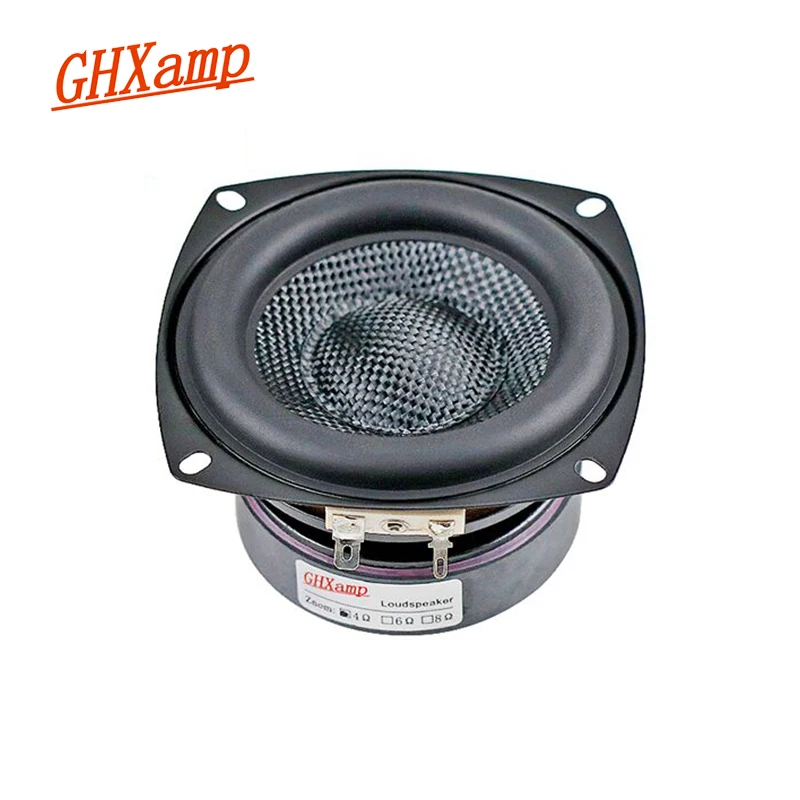 GHXAMP 4 Inch Woofer Subwoofer Speaker Unit HIFI 4ohm 40W Fiberglass Woven Basin Deep Bass Loudspeaekr Large Magnetic 1PC images - 6