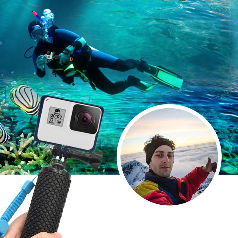 Поплавок рукоятка плавучий стержень палка монопод Штатив для Gopro Go Pro Hero 5 4 3 Xiaomi Xiomi Yi 2 4 K 4 K Экшн-камера