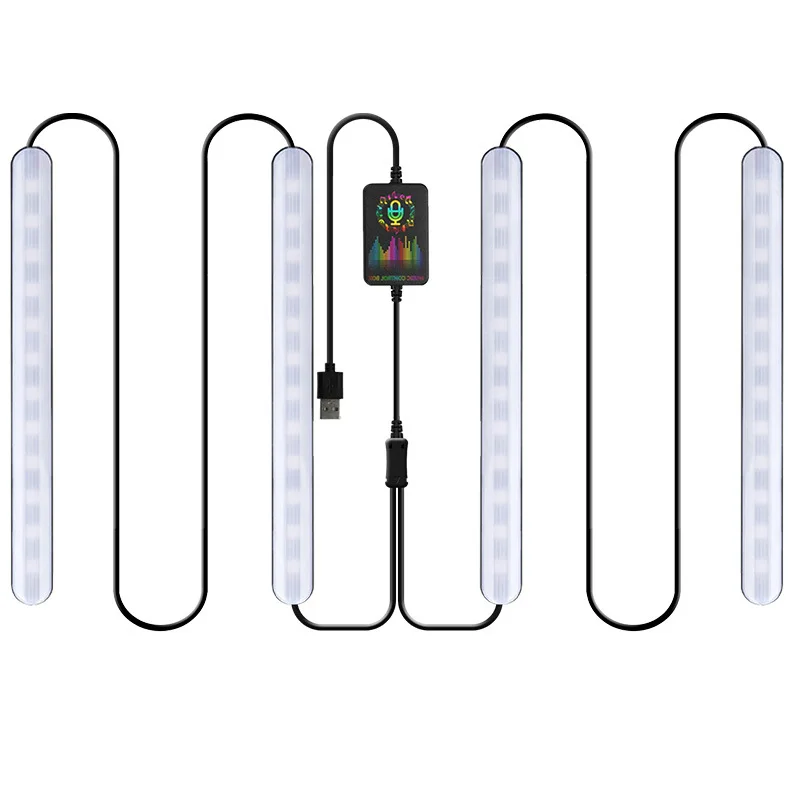 Светодиодная автомобильная лента RGB с USB лампа для создания атмосферы