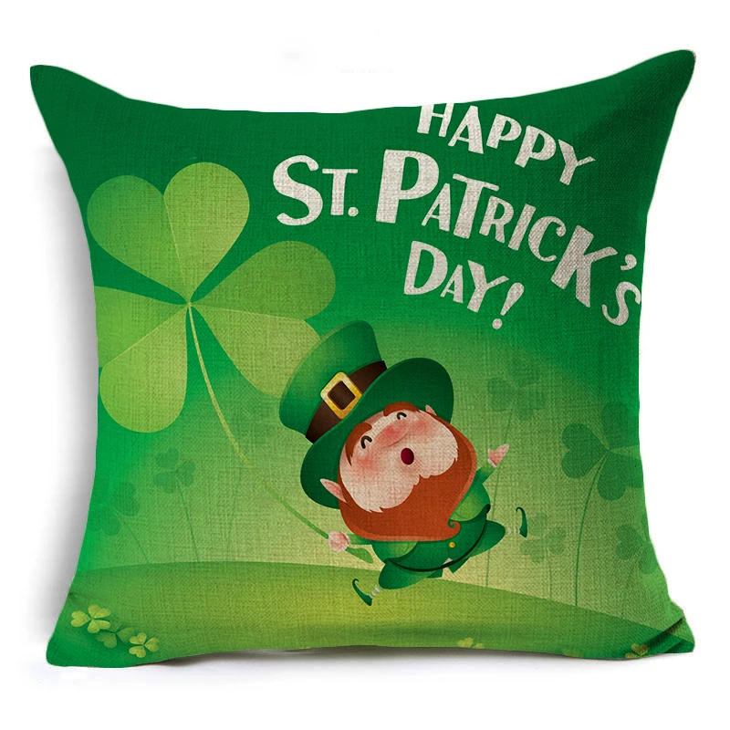 ZENGIA размером 45*45 см-символа Дня Святого Патрика джемпер на весну-чехол для
