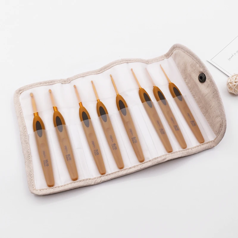 Набор вязальных спиц Japanese 8 шт./компл. Clover № 2/3/4/5/6/7/7/8/9/10 | Дом и сад