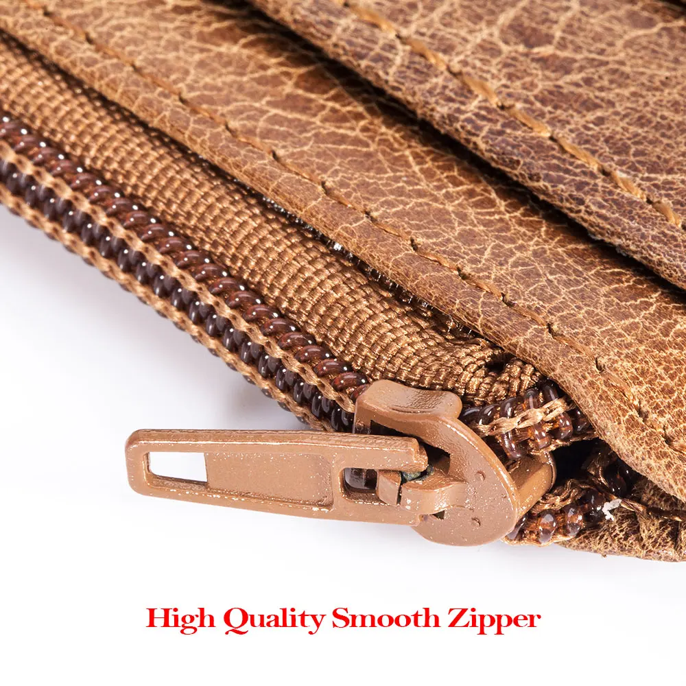 Кожаный кошелек BULLCAPTAIN с блокировкой радиочастотной идентификации и кредитных