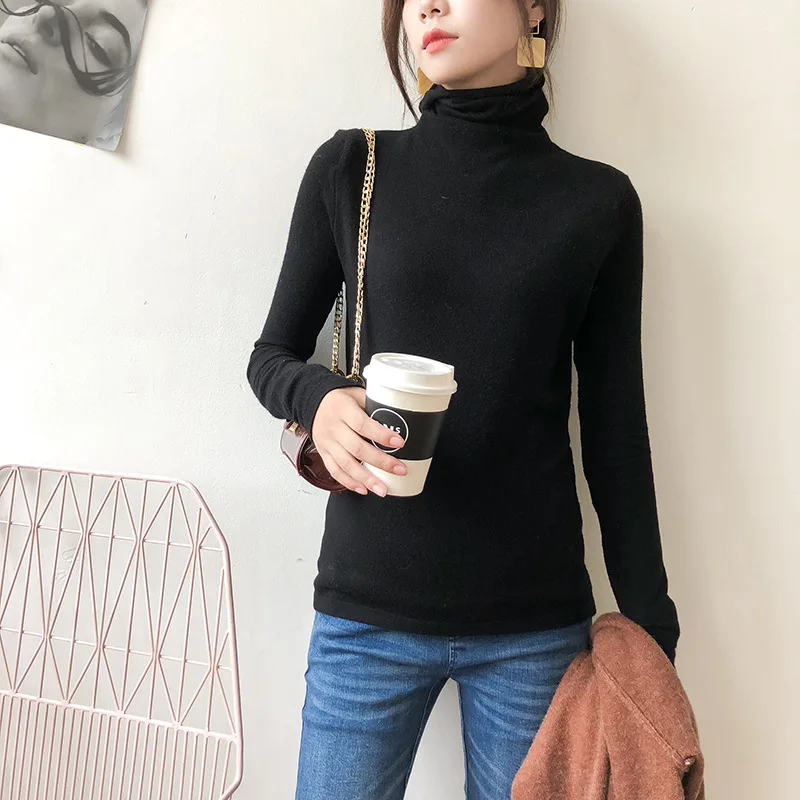 

AutumnWinter Maternity Elastic Solid color Turtleneck Sweater Expectant Mother Sweater Pregnant Women Pregnancy Warm Clothes Top