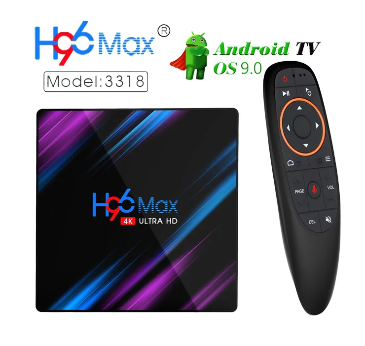 H96 Max 3318 A ТВ приставка Android 9,0 2,4G/5G двухдиапазонный Wifi RK3318 BT 4,0 2G 16G/4G 32G/4G 64G 4K HDR мини-приставка светодиодный дисплей USB3.0