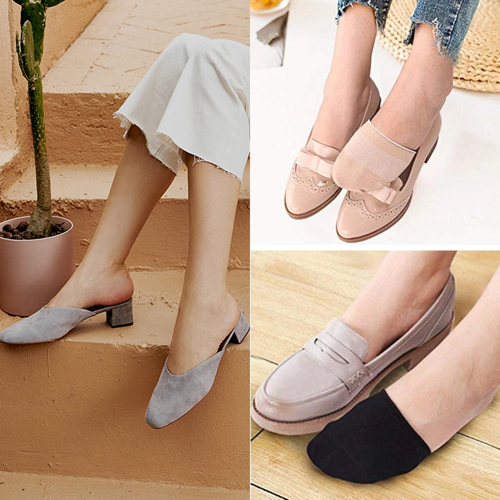 HEFLASHOR 1/3/6 Pairs Women High-heeled Socks Short Half Palm Shallow Port On-slip Breathable Summer Invisible Boat Girls | Женская
