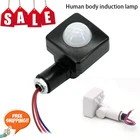 Ультратонкий инфракрасный датчик человеческого тела, светодиодный прожектор с переключателем, регулируемый смарт-переключатель с пассивным ИК датчиком движения