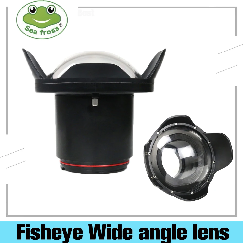 Seafrogs WA 006A WA006 C 007 рыбий глаз широкоугольный объектив Dome Порты и разъёмы для
