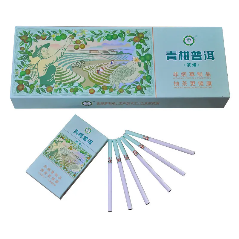 

ChaWan GanQingPuer Tea Smoke Nicotine Free Health Tea Cigarette Puer Tea Flavor