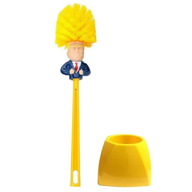 Only Brush 2 UNTIOR Дональд Трамп щетка для унитаза Набор держателей щеток Brosse WC оригинальная туалетная бумага набор аксессуаров для чистки ванной комнаты - Цвет: Only Brush 2