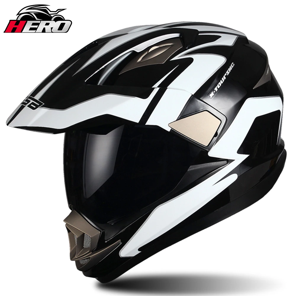 

Мотошлем GSB из углеродного волокна для мужчин, мотоциклетный шлем на все лицо, для езды по бездорожью