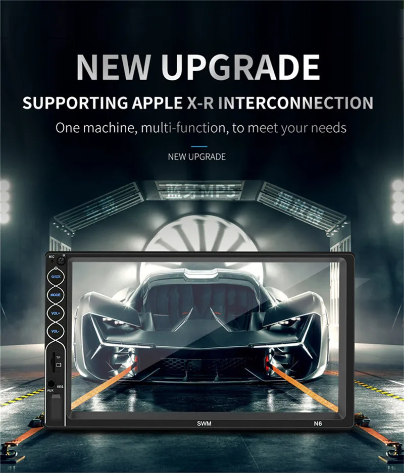 Автомобильный мультимедийный плеер с двойным Din радио автомагнитола стерео