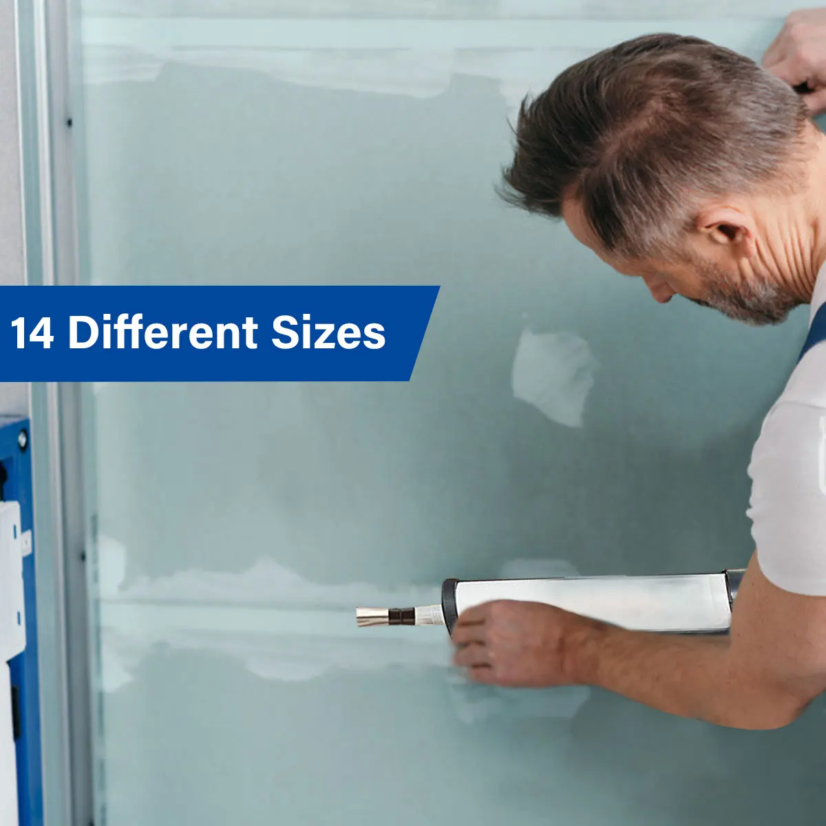 Насадка-аппликатор из нержавеющей стали 14 шт. насадка для герметика силиконовый