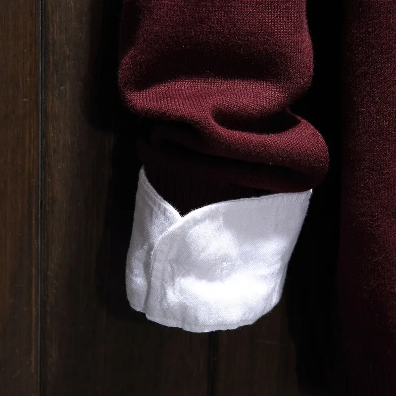 Зимний свитер мужской теплый модный однотонный Повседневный вязаный пуловер