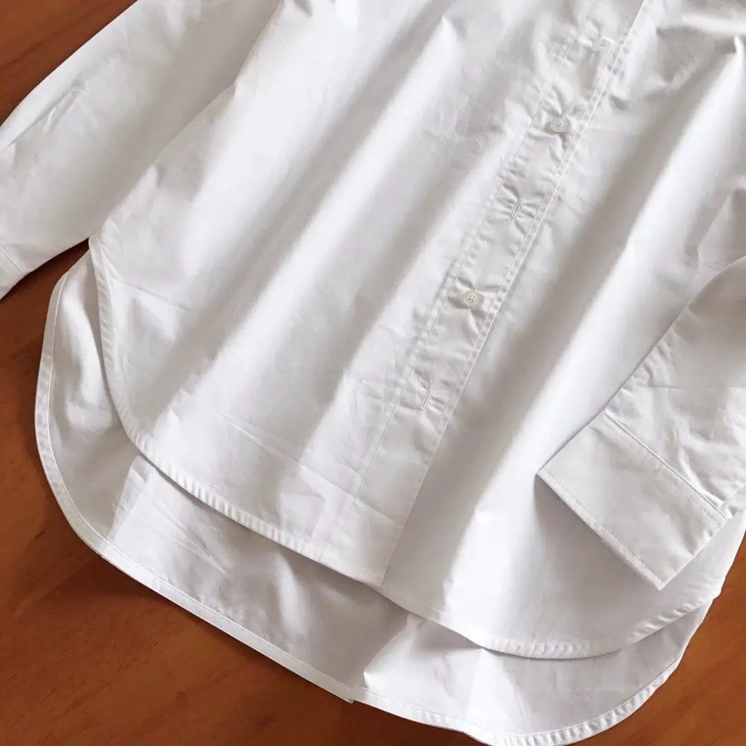 Женская рубашка 2019 осенне-зимняя простая блузка в скандинавском стиле новая