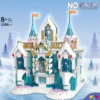 mould king building blocks creative the moc snow palace castle model assembly bricks kids educational toys christmas gifts