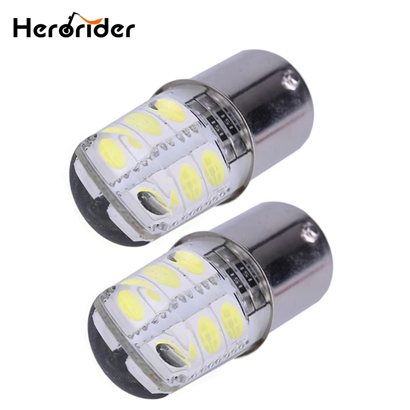 

2 PCS Herorider 12V 1156 LED White Bulb p21w ba15s 1156 cob led Turn Light 5050 smd Brake Lmap Bulb Crystal Car Singal Lamp