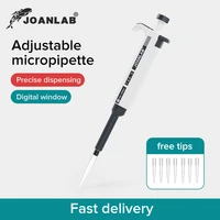 joanlab laboratory pipette plastic pipettes dropper manual digital adjustable micropipette lab equipment with pipette tips