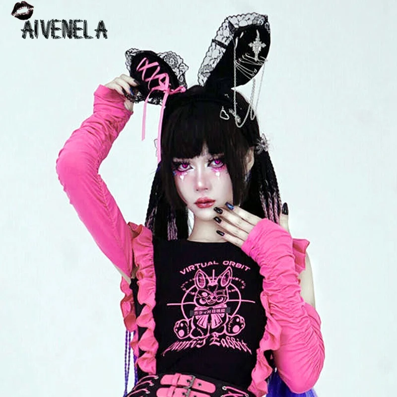 Женская готическая повязка на голову с перекрестной цепочкой | Тематическая