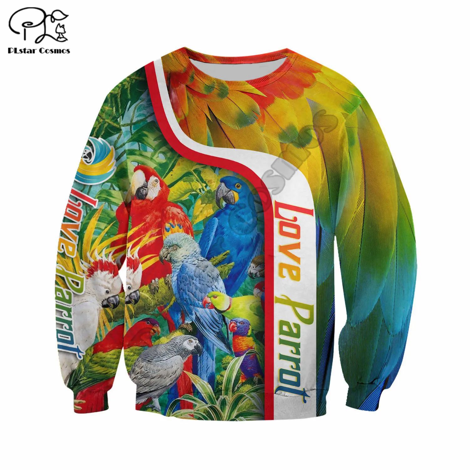 

PLstar Cosmos Beautiful Macaw Parrot Fashion Sweatshirt Funny Animal Streetwear 3D Printed Zipper Hoodie Jacket Unisex Style-7
