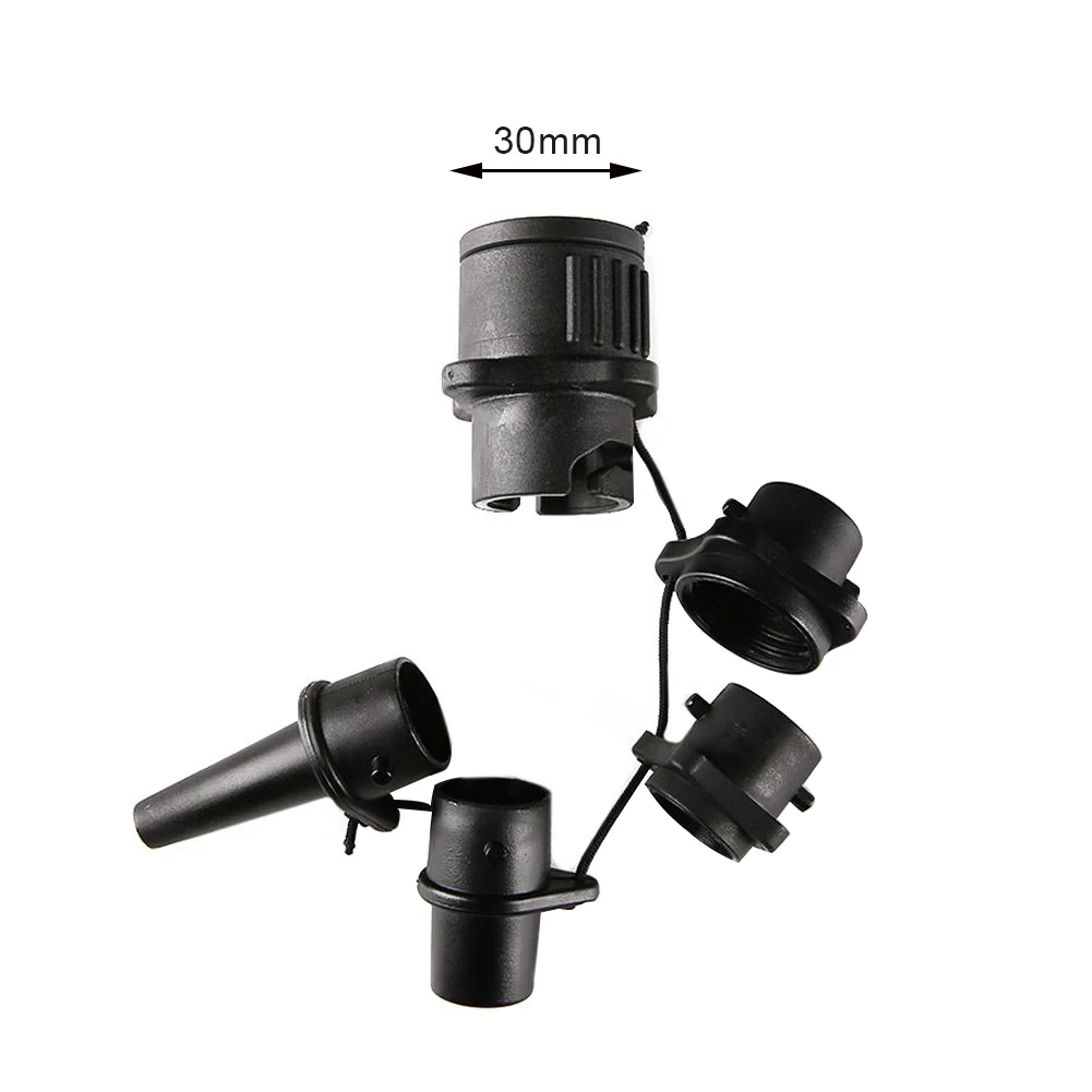 

Inflatable Boat Pump Adaptor Rubber Boat Kayak Air Valve Adaptor Tire Compressor Converter 4 Nozzle Leak-proof Multifunctional