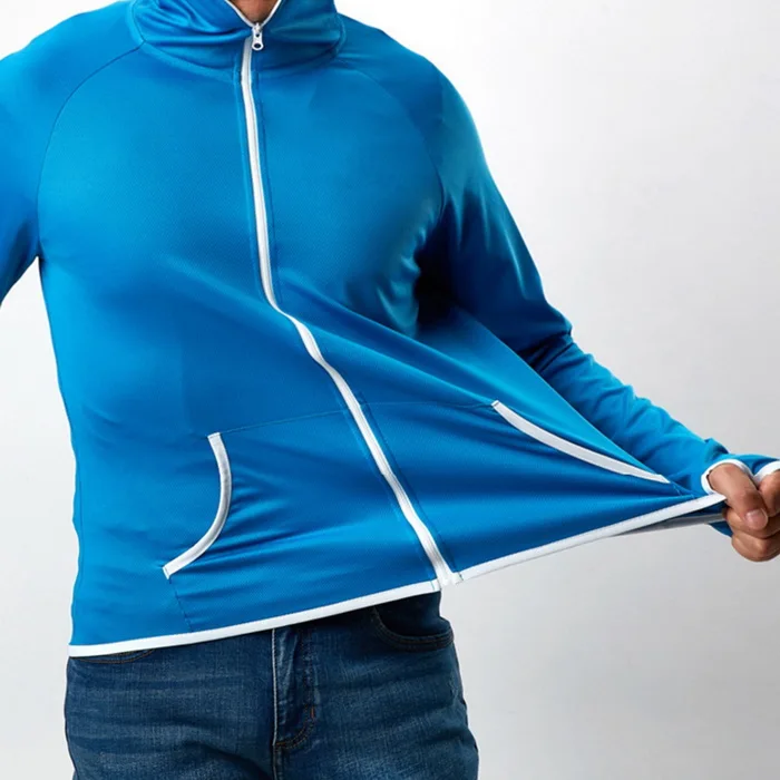 Men Casual Hooded Hoodies Waterproof Anti-stain Spring Autumn Long Sleeve Zip Up Fishing Hoodie Top Pullover Sweatshirts | Мужская