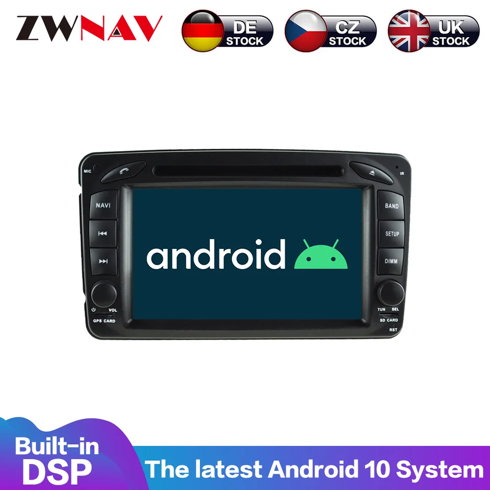 Android 10 с DSP Carplay IPS экран для Mercedes Benz Vaneo Viano искусственная кожа W209 телефон GPS