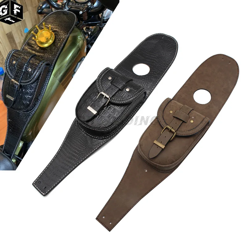 

Мотоциклетная сумка для бака, чехол, сумка для инструментов, панель с сумкой, сумка для масляного и топливного бака для Harley SPORTSTER XL883 1200 Iron 883