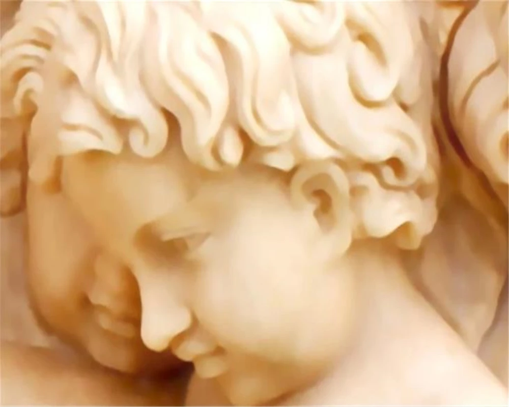 

3d Wallpaper on A Wall Custom Photo Mural HD Luxury Villa European Angel Cupid Relief Living Room Bedroom Silk Wallpaper