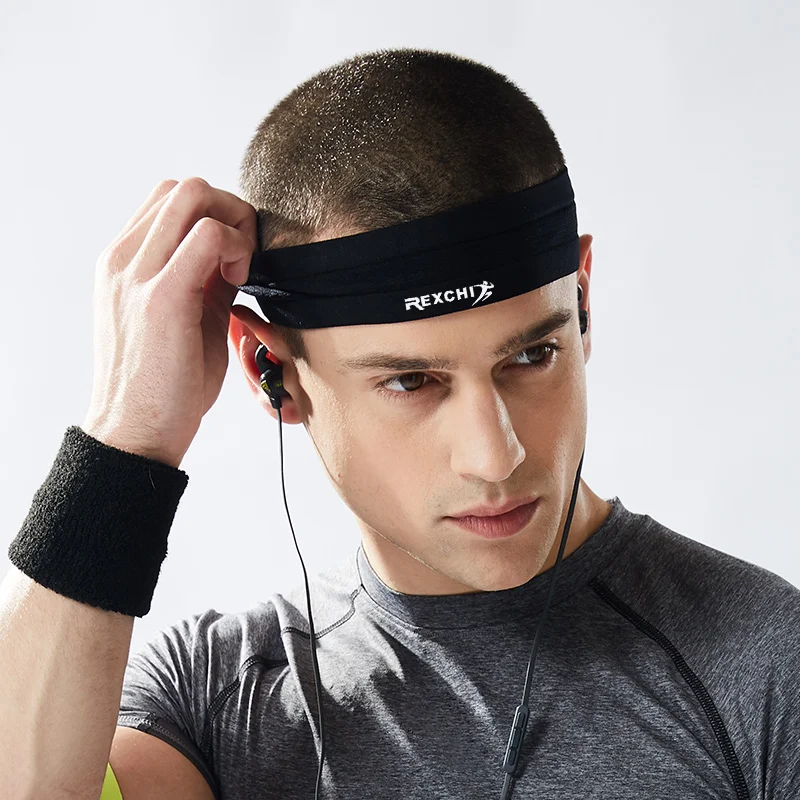 

Sweatband for Men Women Elastic Sport Hairbands Head Band Yoga Headbands Headwear Headwrap Sports Hair Accessories Safety Band