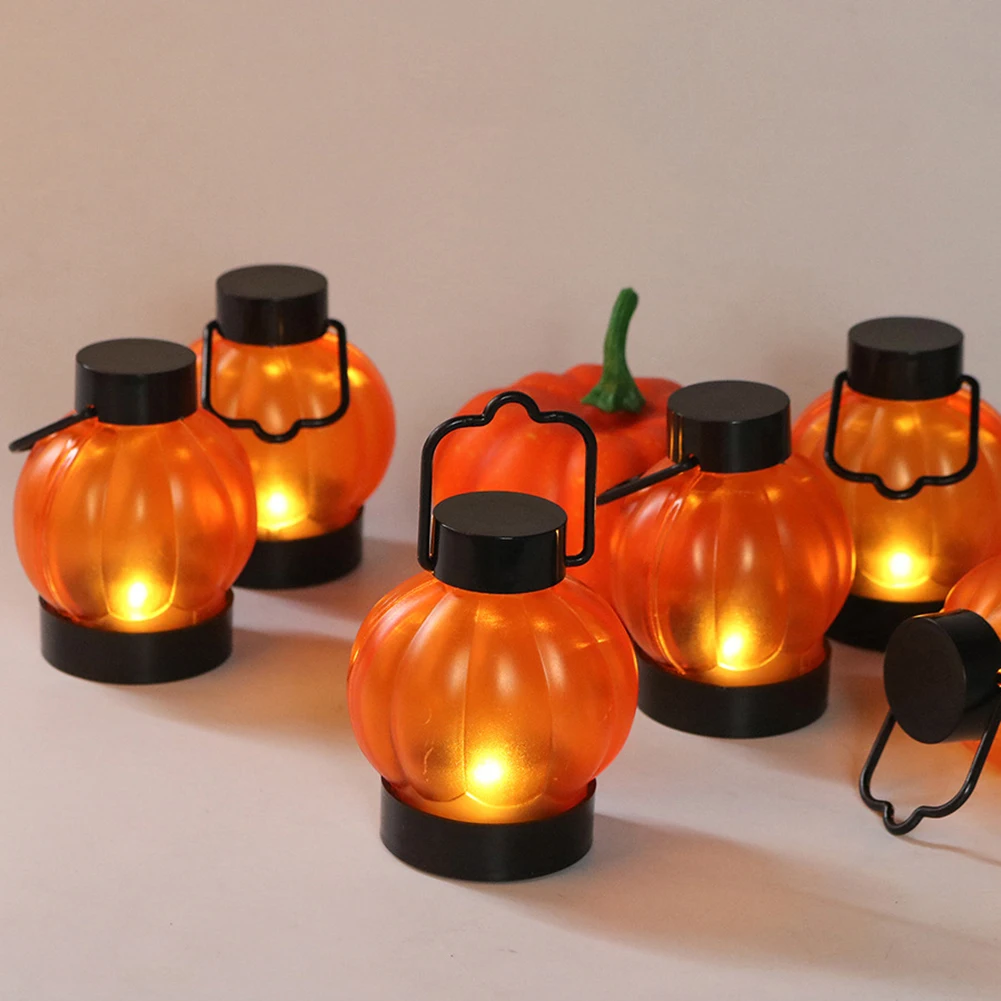 

LED Night Light Home Decor Creative Gift LED Pumpkin Skull Lantern Light Halloween Atmosphere Oil Lamp for Festival Decor