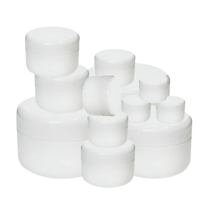 10pcs Cosmetic Jar Pot 10g/20g/30g/50g/100g Plastic Empty Refillable Sample Bottle Travel Cream Lotion Container | Красота и здоровье
