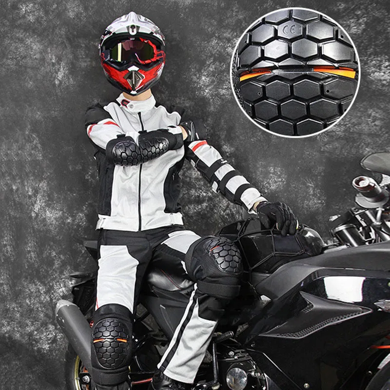 

Bike Knee Pads and Elbow Pads with Wrist Guards Protective Gear Set for Biking Riding Cycling M2