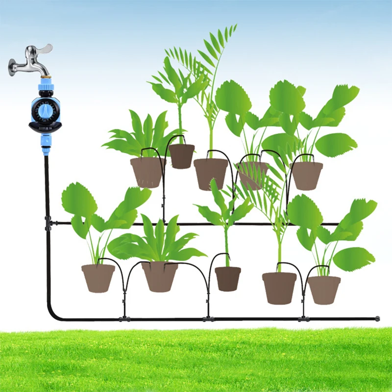 Таймер полива с питанием от солнечной панели водонепроницаемый таймер