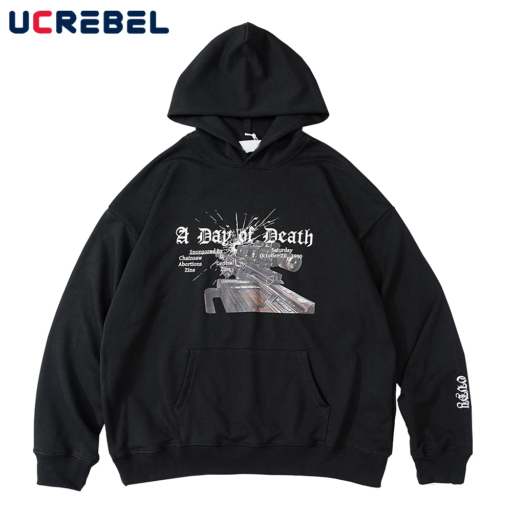 Свитшот мужской с длинным рукавом и принтом на осень|Мужские толстовки свитшоты|