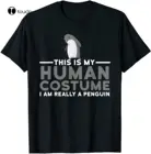 Новинка, это мой костюм Человека, я действительно Пингвин, футболка на Хэллоуин, размер S-5Xl, футболка