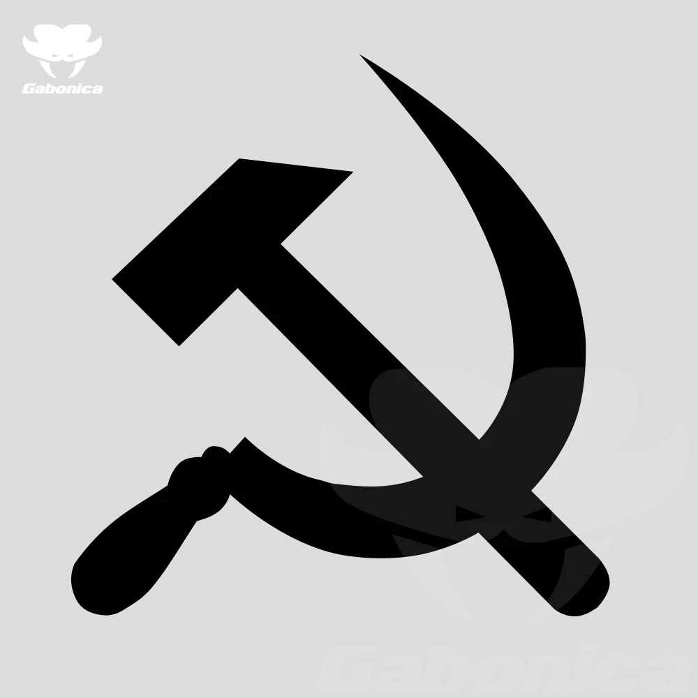 Забавные автомобильные наклейки Hammer and Sickle USSR для Audi BMW Mercedes VW Honda Toyota Lada Jeep Renault