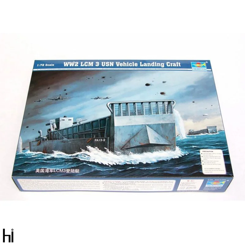 

Trumpeter 1/72 07213 WW2 LCM 3 USN Vehicle Landing Craft Military Ship Model Building Kit