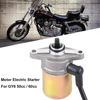 motor electrical starting motorcycle starter motor for gy6 50cc60cc motor zinc iron alloy motor electric starting for motor gy6