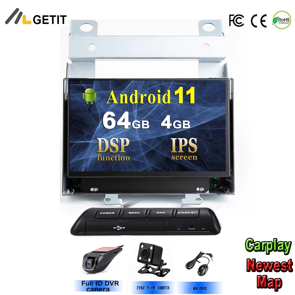 $245.00 DSP Chip IPS Screen Android 11 Car Multimedia playe for Land Rover Freelander 2 2007-2012 GPS Navigation Stereo Radio WiFi BT