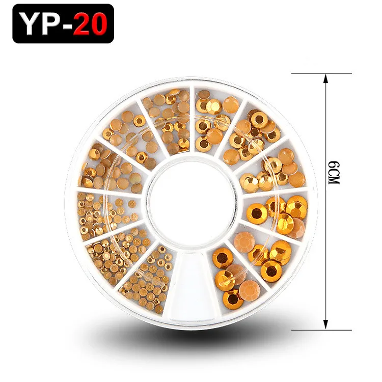 1 коробка смешанный цвет декоративный камень для ногтей цветные стразы