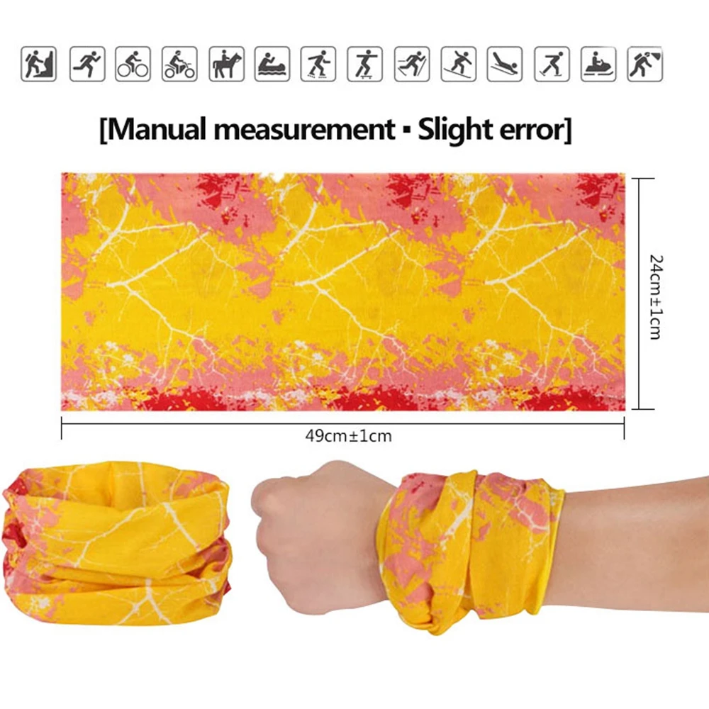 

1pc Unisex Climbing Hiking Scarf Sport Headwear Motorcycle Turban Hand Band Magic Scarves Outdoor Printing Cycling Scarfs Mask