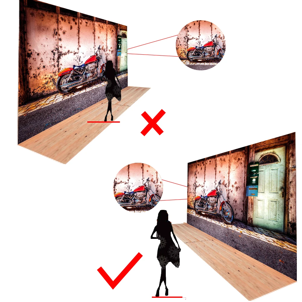 MTMETY фотофоны мотоцикл потертый старый дом улица фотографии фоны пользовательские виниловые фото студия фон