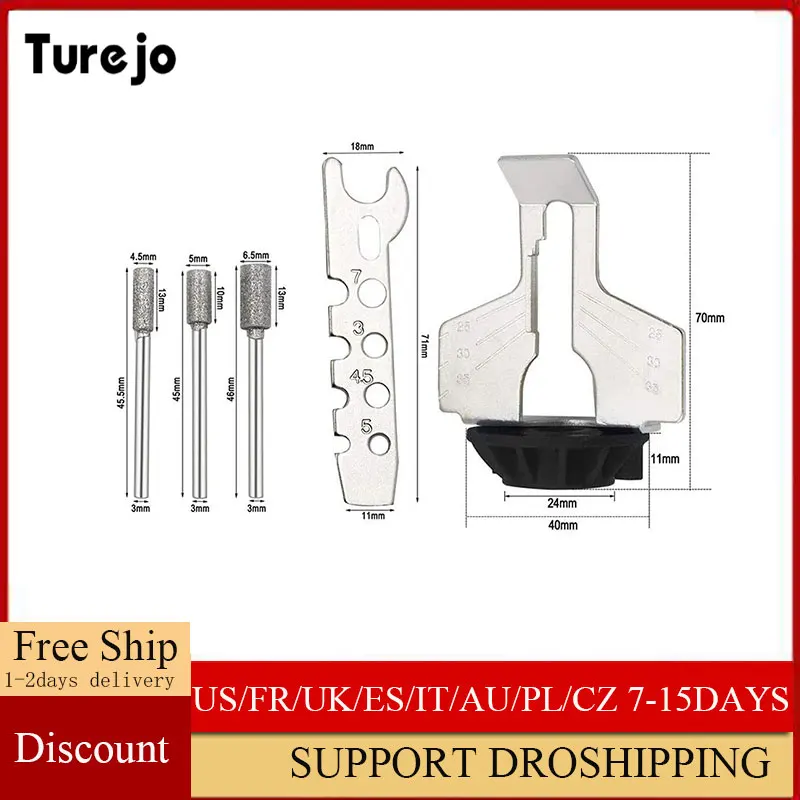 

Приспособление для ЗАТОЧКИ ЦЕПНОЙ ПИЛЫ, точилка, адаптер, приспособление для ЗАТОЧКИ ЦЕПНОЙ ПИЛЫ, комплект аксессуаров для вращающегося ин...