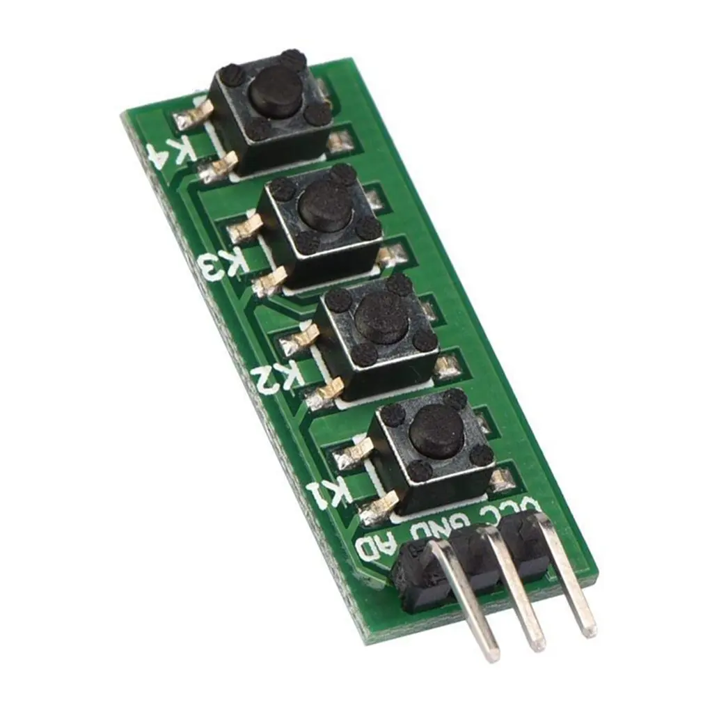 4 кнопочный модуль Ad переключатель для Arduino аналоговый электронный строительный