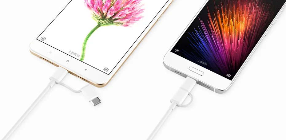 Зарядный кабель Xiao mi 2 в 1, mi cro, USB-type-C, поддержка быстрой зарядки для смартфона Xiao mi, Xiaomi mi Pad